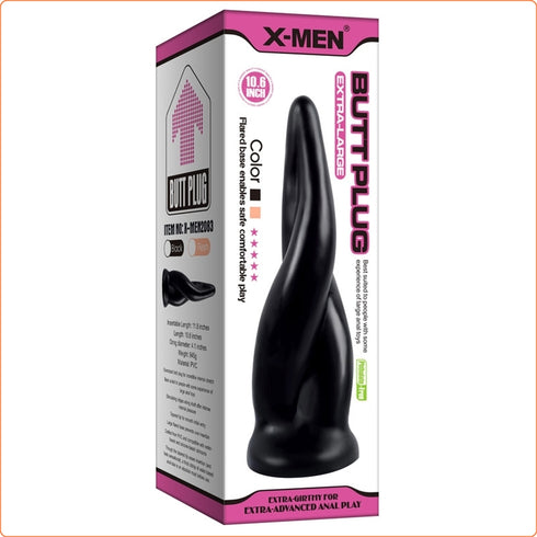 10.6" Twist Large Butt Plug